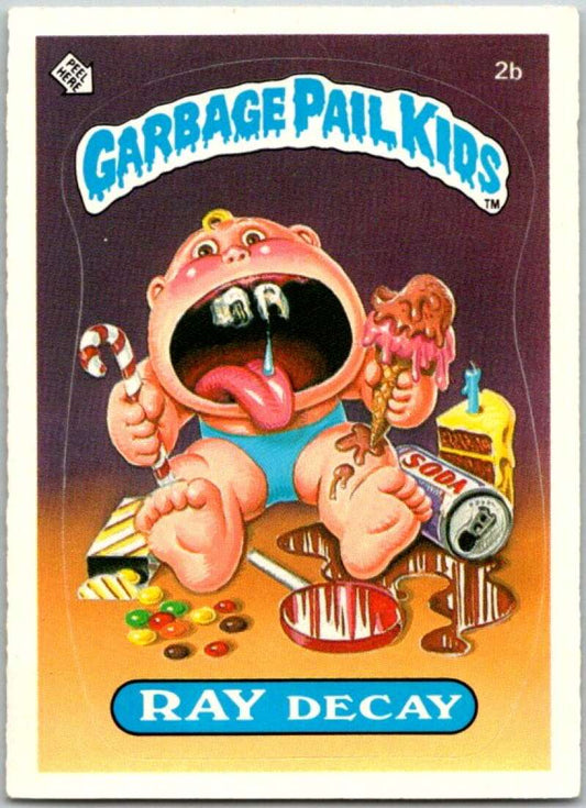 1985 Topps Garbage Pail Kids Series 1 #2b Ray Decay   V44270