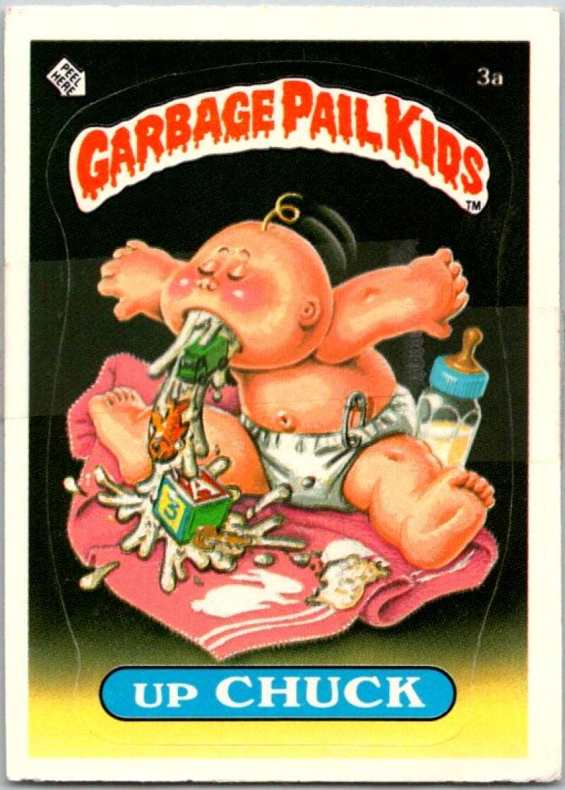 1985 Topps Garbage Pail Kids Series 1 #3a Up Chuck   V44273