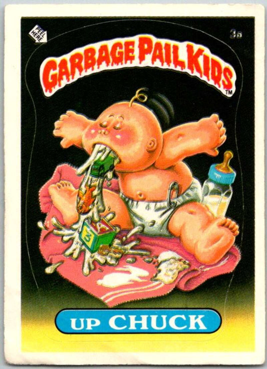 1985 Topps Garbage Pail Kids Series 1 #3a Up Chuck   V44274