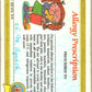 1985 Topps Garbage Pail Kids Series 1 #3a Up Chuck   V44274