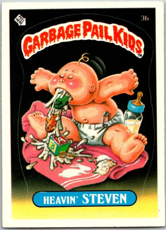 1985 Topps Garbage Pail Kids Series 1 #3b Heavin' Steven   V44278