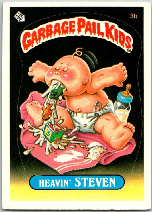 1985 Topps Garbage Pail Kids Series 1 #3b Heavin' Steven   V44279