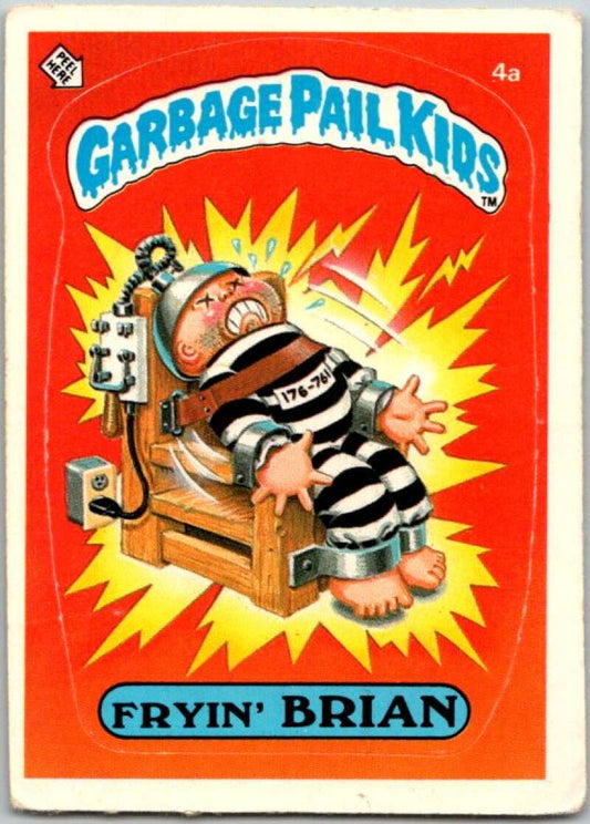 1985 Topps Garbage Pail Kids Series 1 #4a Fryin' Brian   V44284