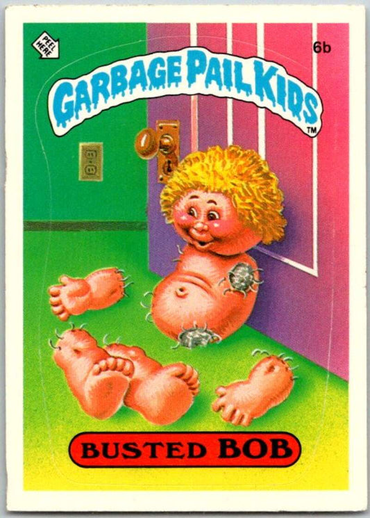 1985 Topps Garbage Pail Kids Series 1 #6b Busted Bob   V44317