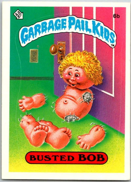1985 Topps Garbage Pail Kids Series 1 #6b Busted Bob   V44320
