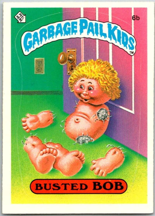 1985 Topps Garbage Pail Kids Series 1 #6b Busted Bob   V44321