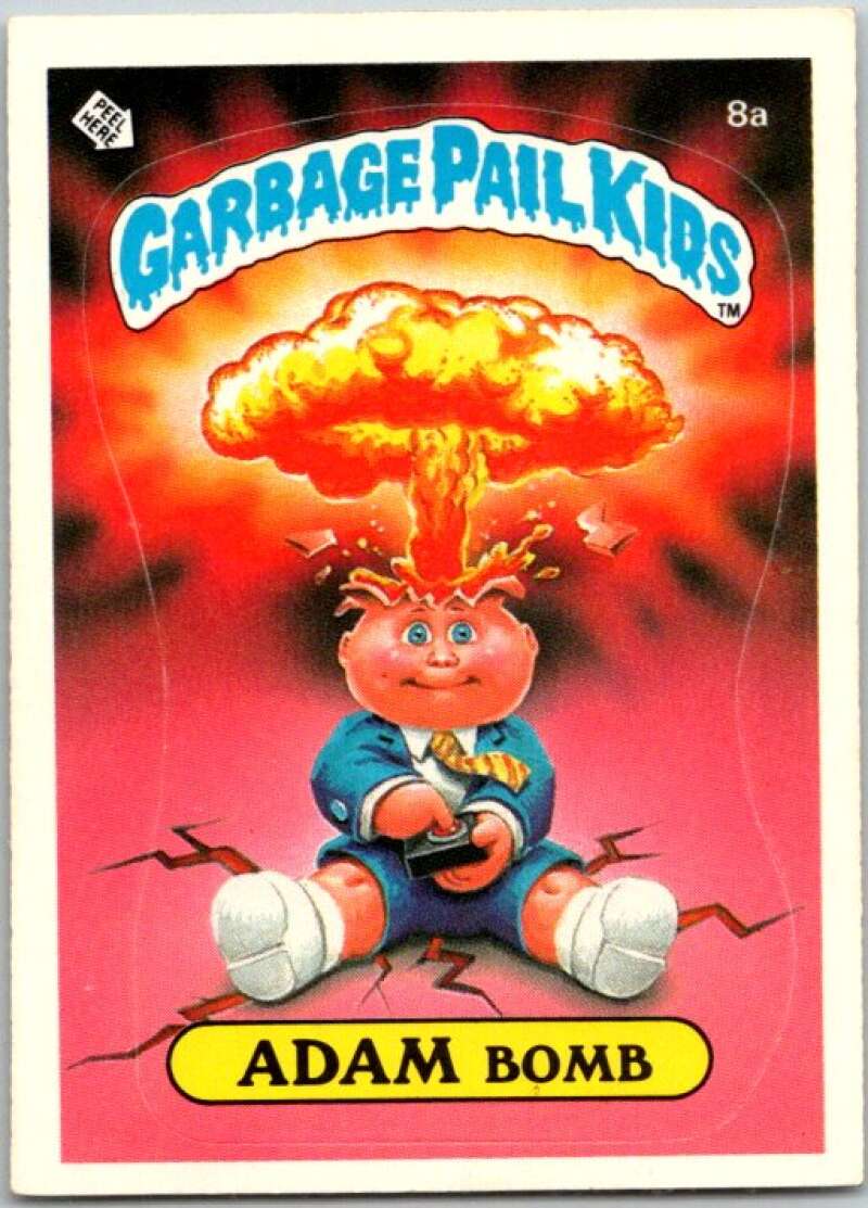 1985 Topps Garbage Pail Kids Series 1 #8a Adam Bomb   V44325