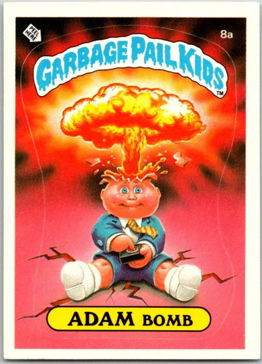 1985 Topps Garbage Pail Kids Series 1 #8a Adam Bomb   V44326