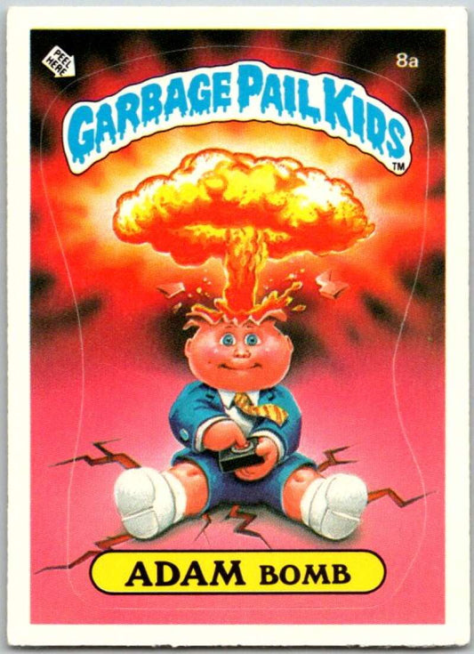 1985 Topps Garbage Pail Kids Series 1 #8a Adam Bomb   V44329