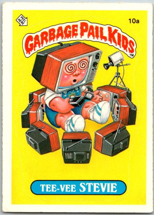 1985 Topps Garbage Pail Kids Series 1 #10a Tee-Vee Stevie   V44348