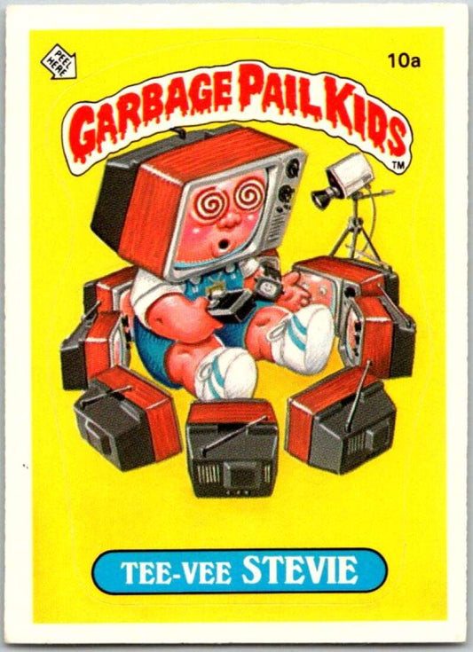 1985 Topps Garbage Pail Kids Series 1 #10a Tee-Vee Stevie   V44349