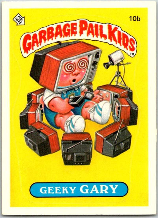 1985 Topps Garbage Pail Kids Series 1 #10b Geeky Gary   V44350