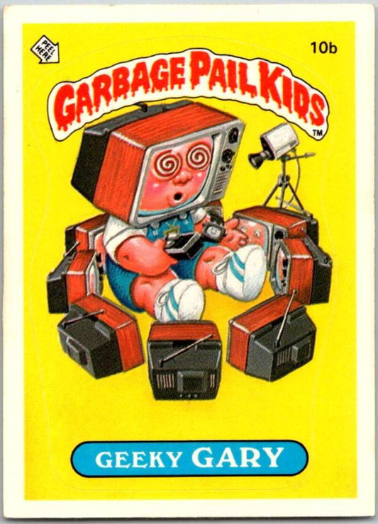 1985 Topps Garbage Pail Kids Series 1 #10b Geeky Gary   V44352