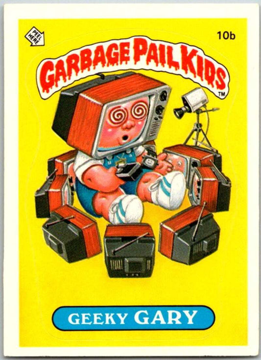 1985 Topps Garbage Pail Kids Series 1 #10b Geeky Gary   V44355