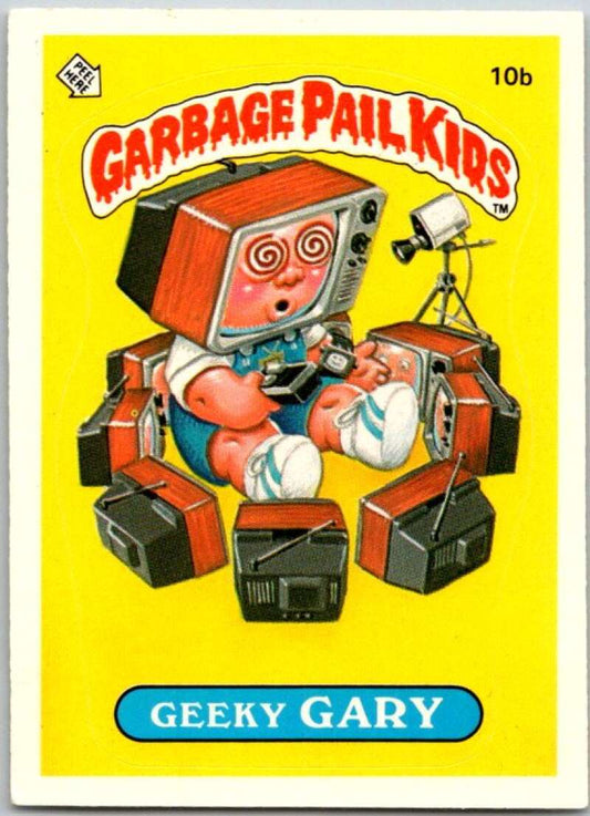 1985 Topps Garbage Pail Kids Series 1 #10b Geeky Gary   V44358