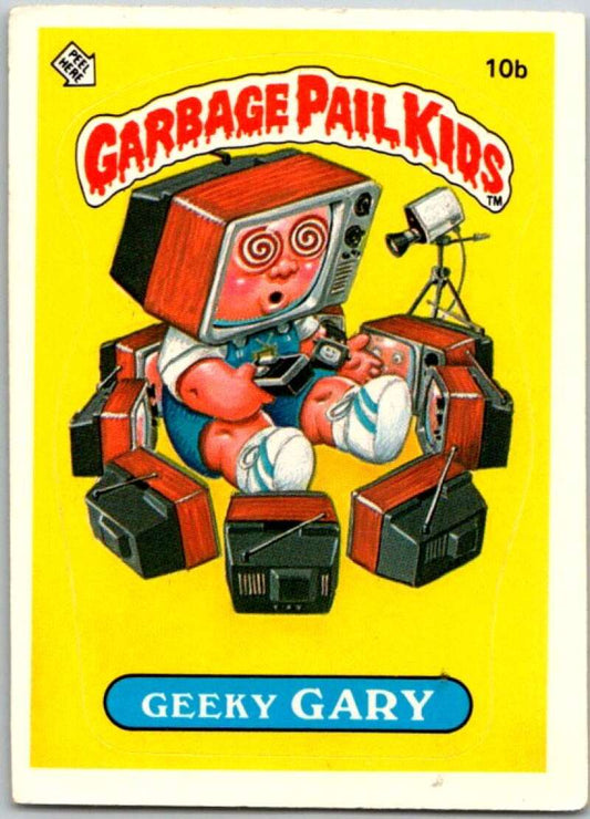 1985 Topps Garbage Pail Kids Series 1 #10b Geeky Gary   V44359