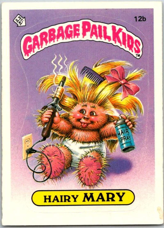 1985 Topps Garbage Pail Kids Series 1 #12b Hairy Mary   V44377