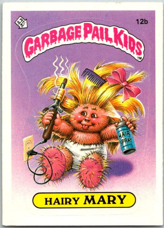 1985 Topps Garbage Pail Kids Series 1 #12b Hairy Mary   V44379