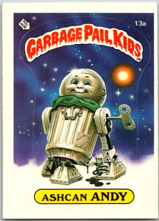 1985 Topps Garbage Pail Kids Series 1 #13a Ashcan Andy   V44381