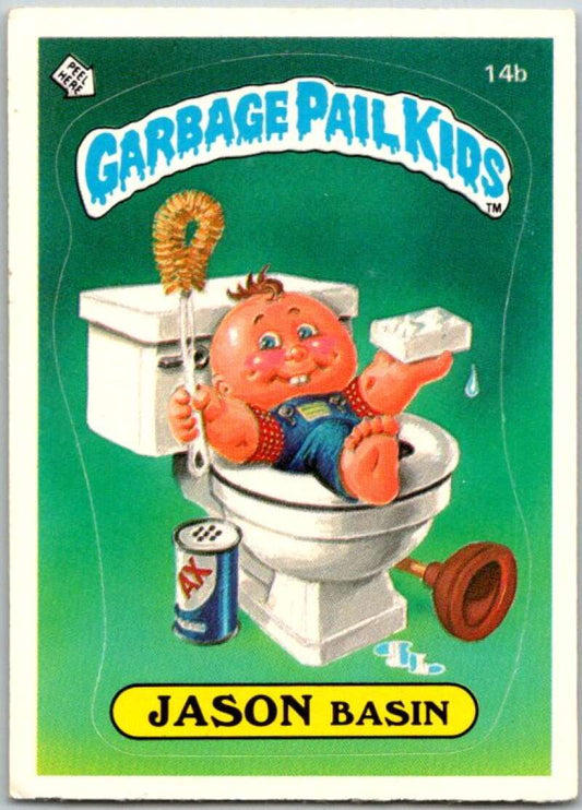 1985 Topps Garbage Pail Kids Series 1 #14b Jason Basin   V44395
