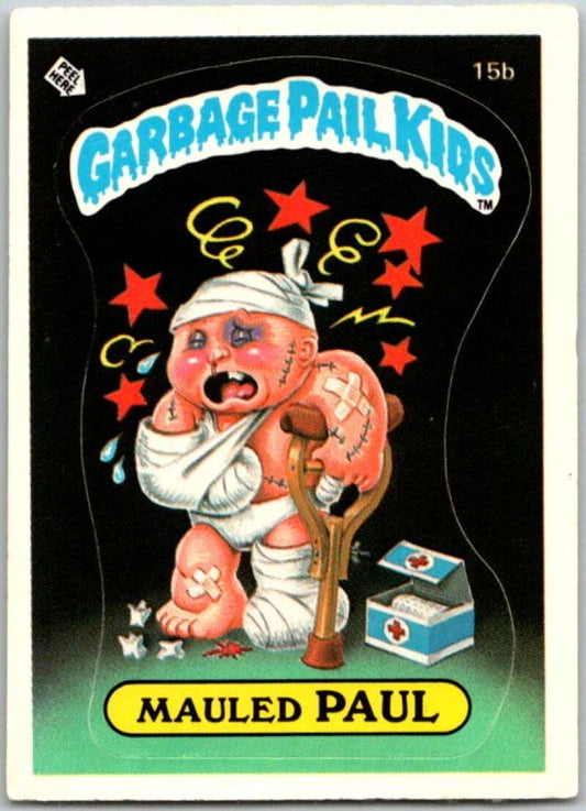 1985 Topps Garbage Pail Kids Series 1 #15b Mauled Paul   V44407