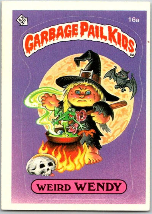 1985 Topps Garbage Pail Kids Series 1 #16a Weird Wendy   V44410