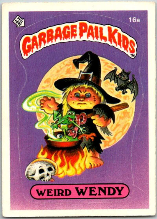1985 Topps Garbage Pail Kids Series 1 #16a Weird Wendy   V44411