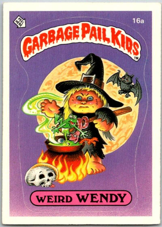 1985 Topps Garbage Pail Kids Series 1 #16a Weird Wendy   V44412