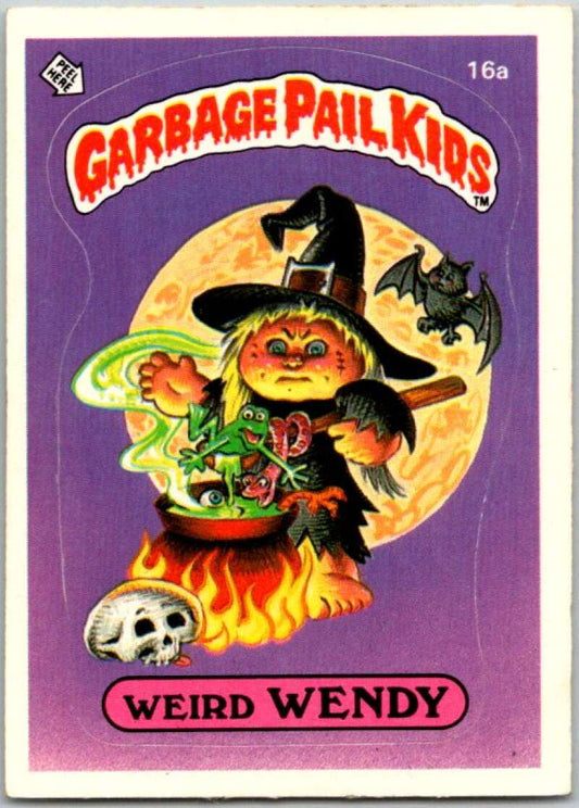 1985 Topps Garbage Pail Kids Series 1 #16a Weird Wendy   V44413