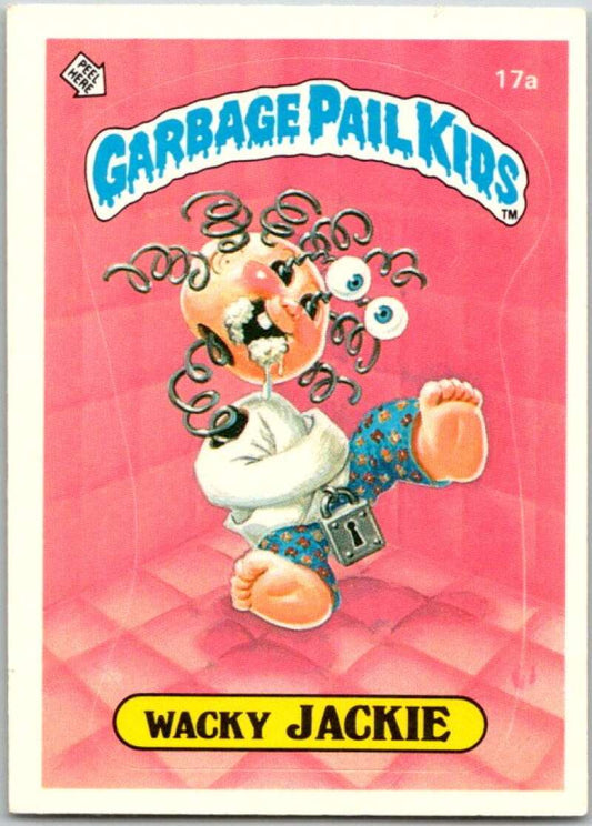 1985 Topps Garbage Pail Kids Series 1 #17a Wacky Jackie   V44422
