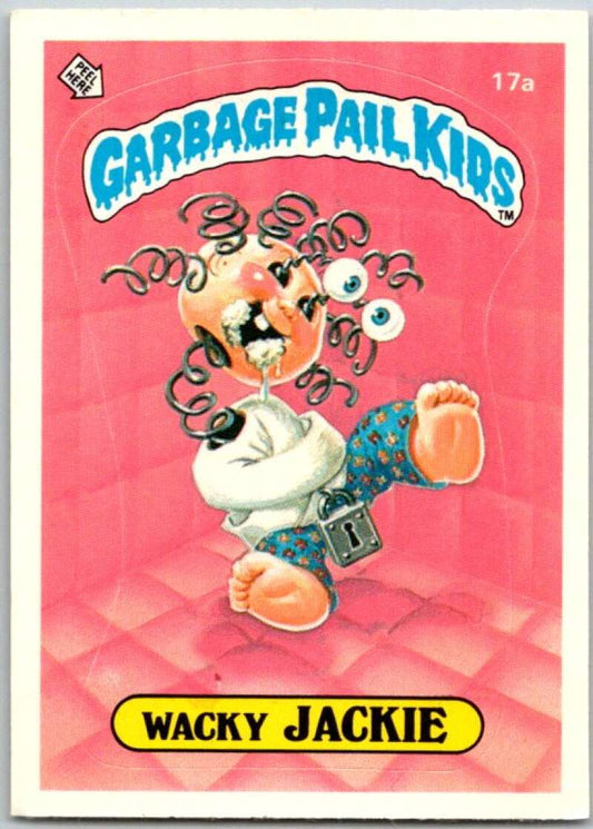 1985 Topps Garbage Pail Kids Series 1 #17a Wacky Jackie   V44423