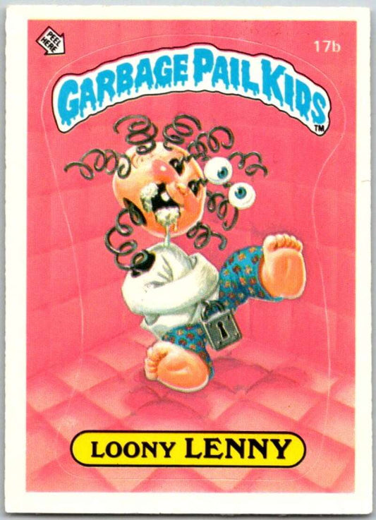 1985 Topps Garbage Pail Kids Series 1 #17b Loony Lenny   V44424