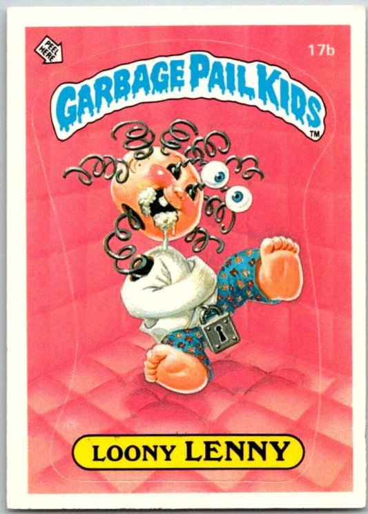1985 Topps Garbage Pail Kids Series 1 #17b Loony Lenny   V44426