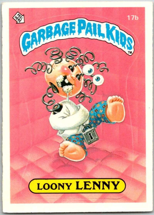 1985 Topps Garbage Pail Kids Series 1 #17b Loony Lenny   V44427