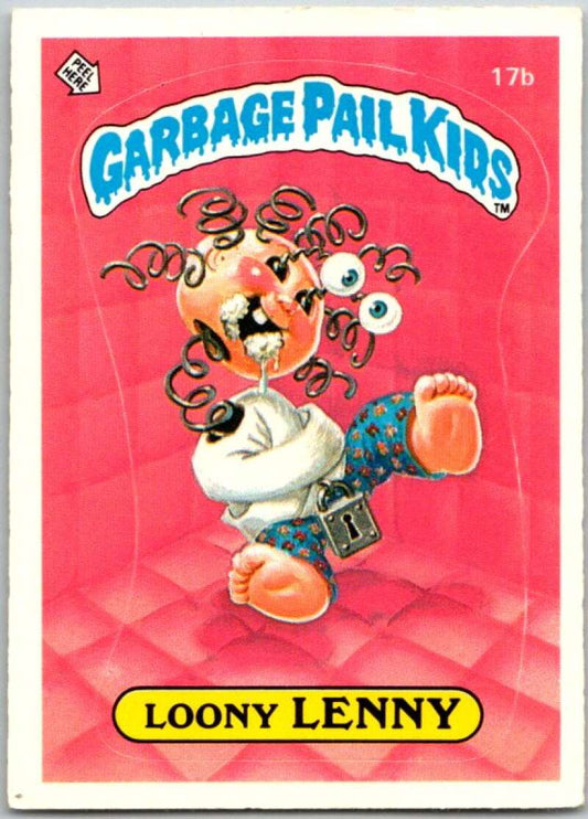 1985 Topps Garbage Pail Kids Series 1 #17b Loony Lenny   V44428