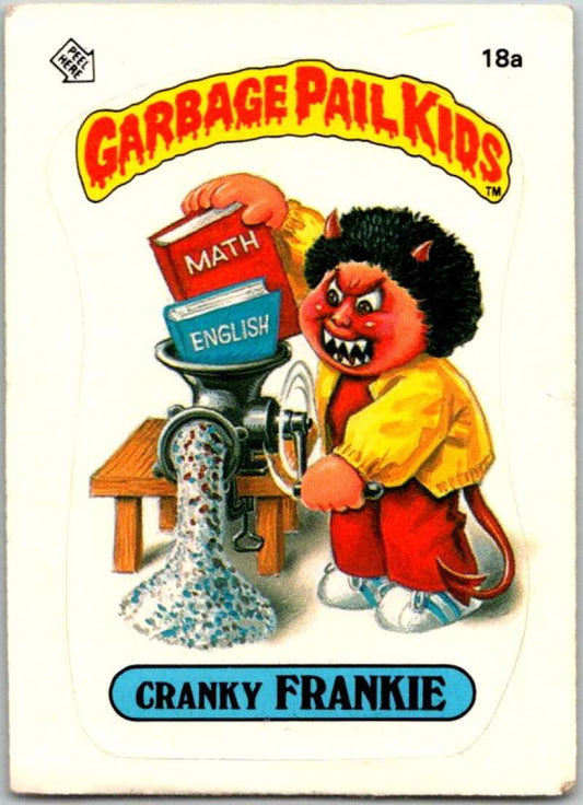 1985 Topps Garbage Pail Kids Series 1 #18a Cranky Frankie   V44429