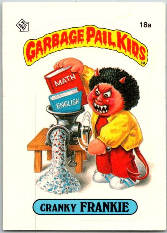 1985 Topps Garbage Pail Kids Series 1 #18a Cranky Frankie   V44432