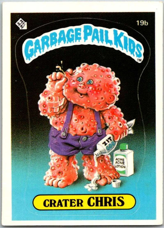 1985 Topps Garbage Pail Kids Series 1 #19b Crater Chris   V44448