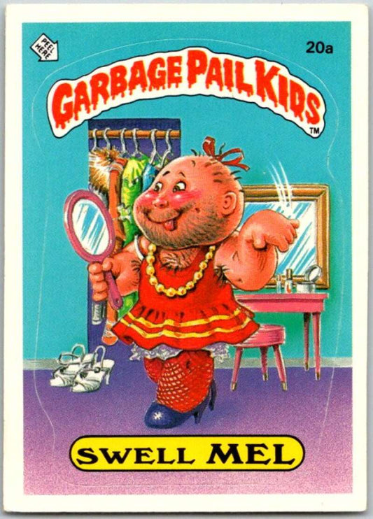 1985 Topps Garbage Pail Kids Series 1 #20a Swell Mel   V44449