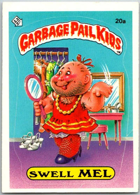 1985 Topps Garbage Pail Kids Series 1 #20a Swell Mel   V44450