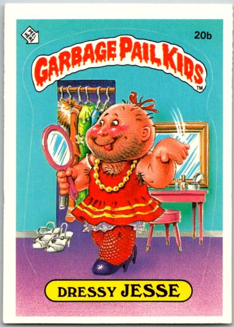 1985 Topps Garbage Pail Kids Series 1 #20b Dressy Jesse   V44453