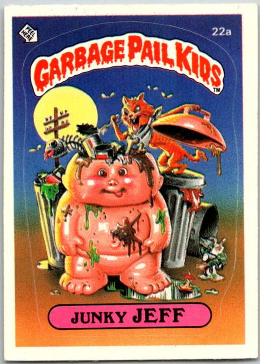 1985 Topps Garbage Pail Kids Series 1 #22a Junky Jeff   V44462