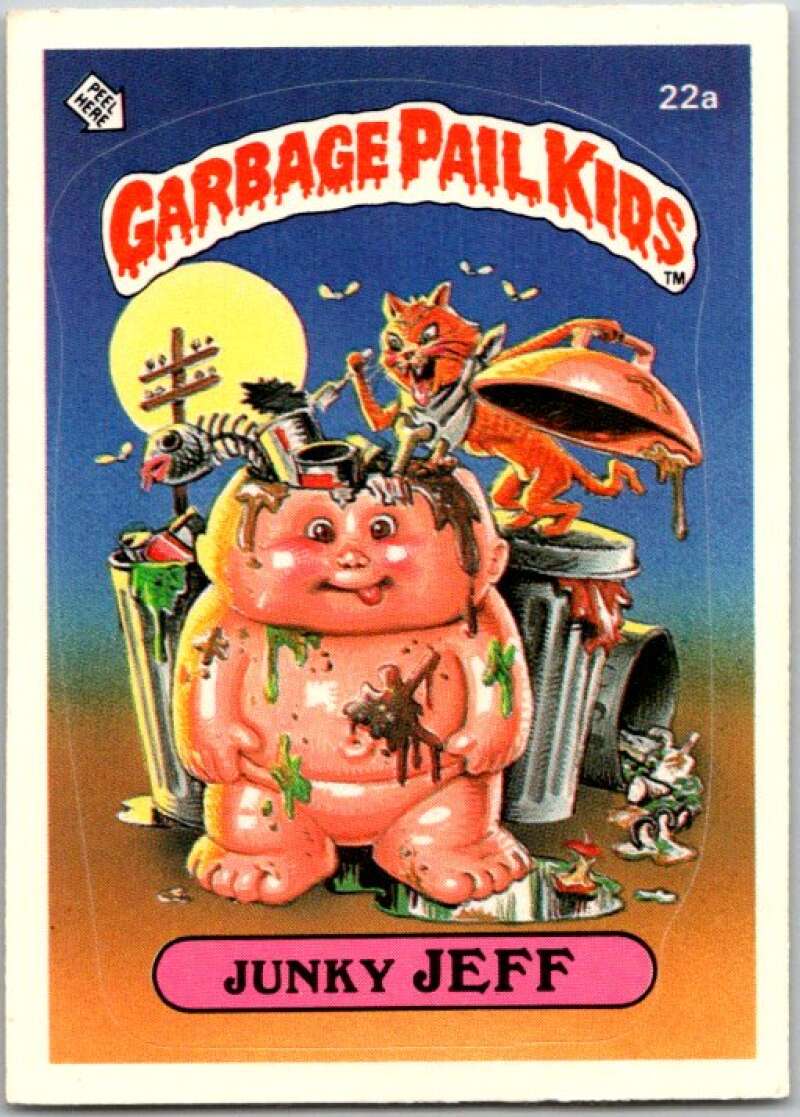 1985 Topps Garbage Pail Kids Series 1 #22a Junky Jeff   V44464