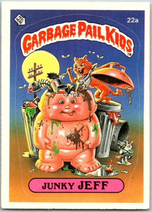 1985 Topps Garbage Pail Kids Series 1 #22a Junky Jeff   V44467