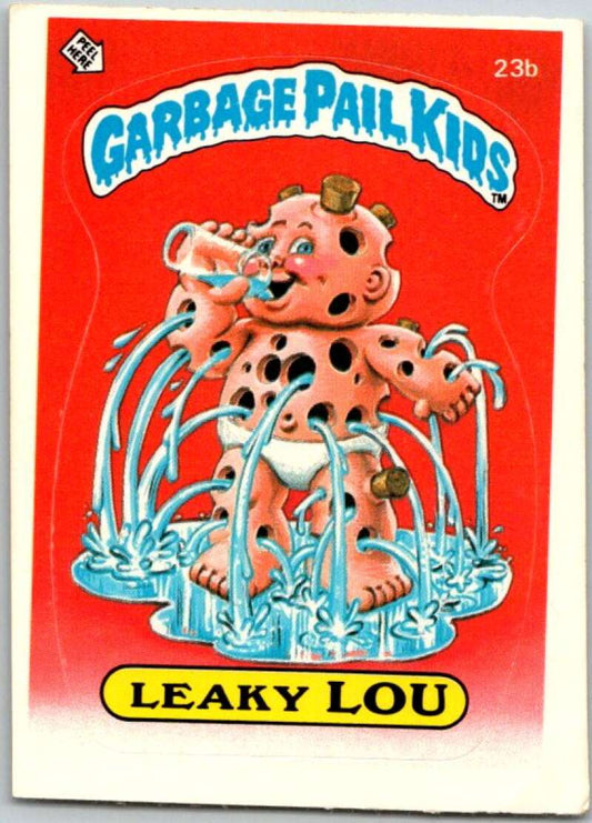 1985 Topps Garbage Pail Kids Series 1 #23b Leaky Lou   V44482
