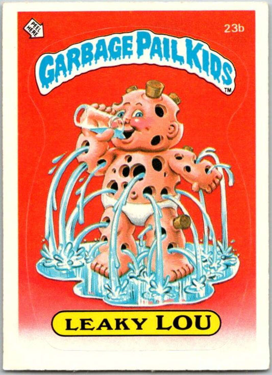 1985 Topps Garbage Pail Kids Series 1 #23b Leaky Lou   V44483