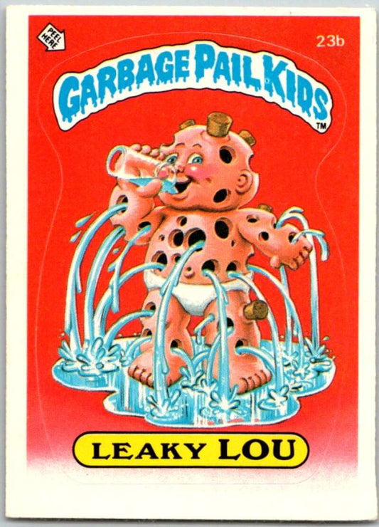 1985 Topps Garbage Pail Kids Series 1 #23b Leaky Lou   V44484