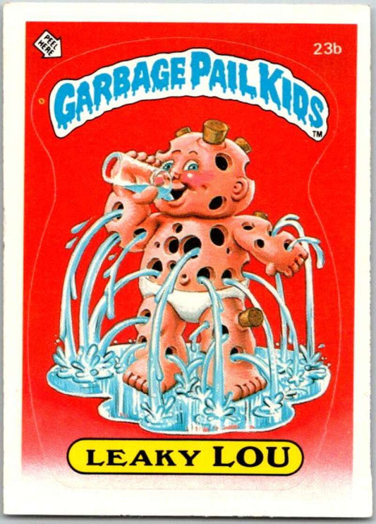 1985 Topps Garbage Pail Kids Series 1 #23b Leaky Lou   V44485