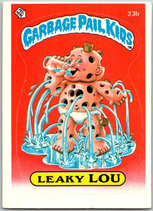 1985 Topps Garbage Pail Kids Series 1 #23b Leaky Lou   V44488
