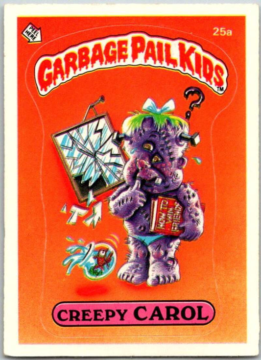 1985 Topps Garbage Pail Kids Series 1 #25a Creepy Carol   V44502
